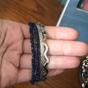 Paparazzi bangle seed bead bracelet set